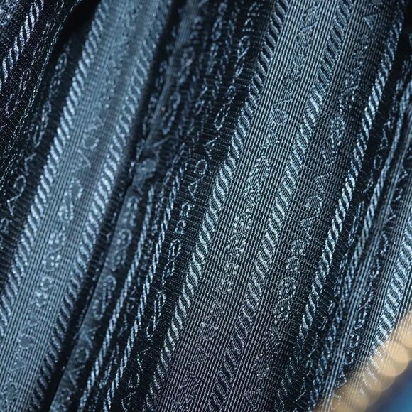 PRADA Hand Bag Nylon 2way Blue Gold Auth 138847 - Picture 11 of 16